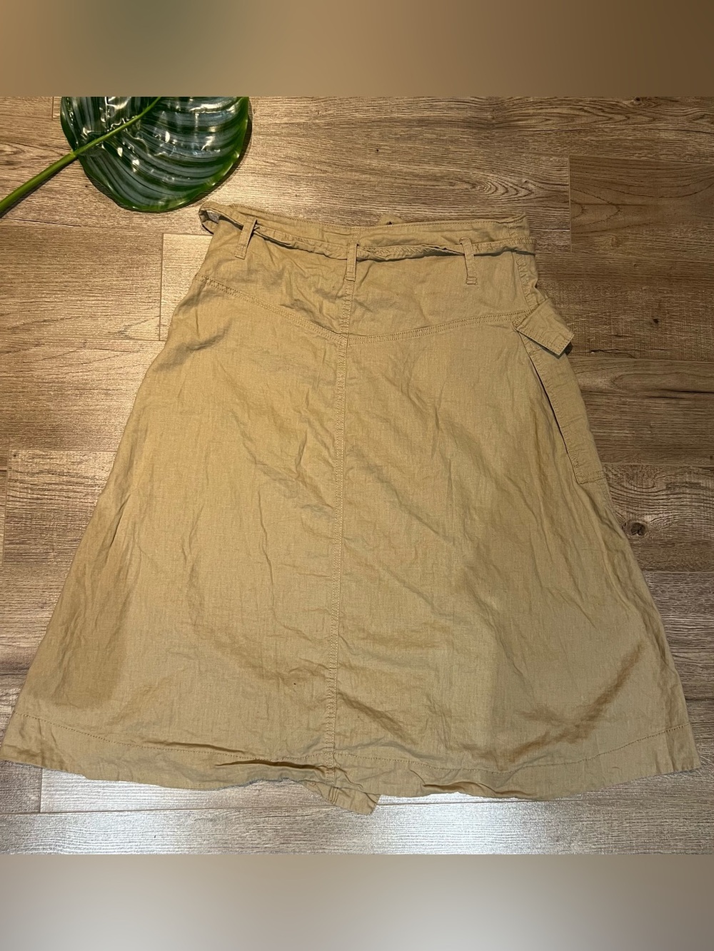 Joe Fresh Khaki A-Line Utility Skirt with Belt - Picture 3 of 8